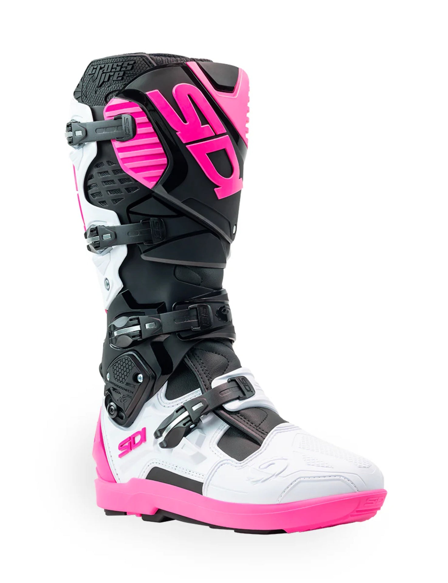 Boots Crossfire 3 SRS Black White Pink